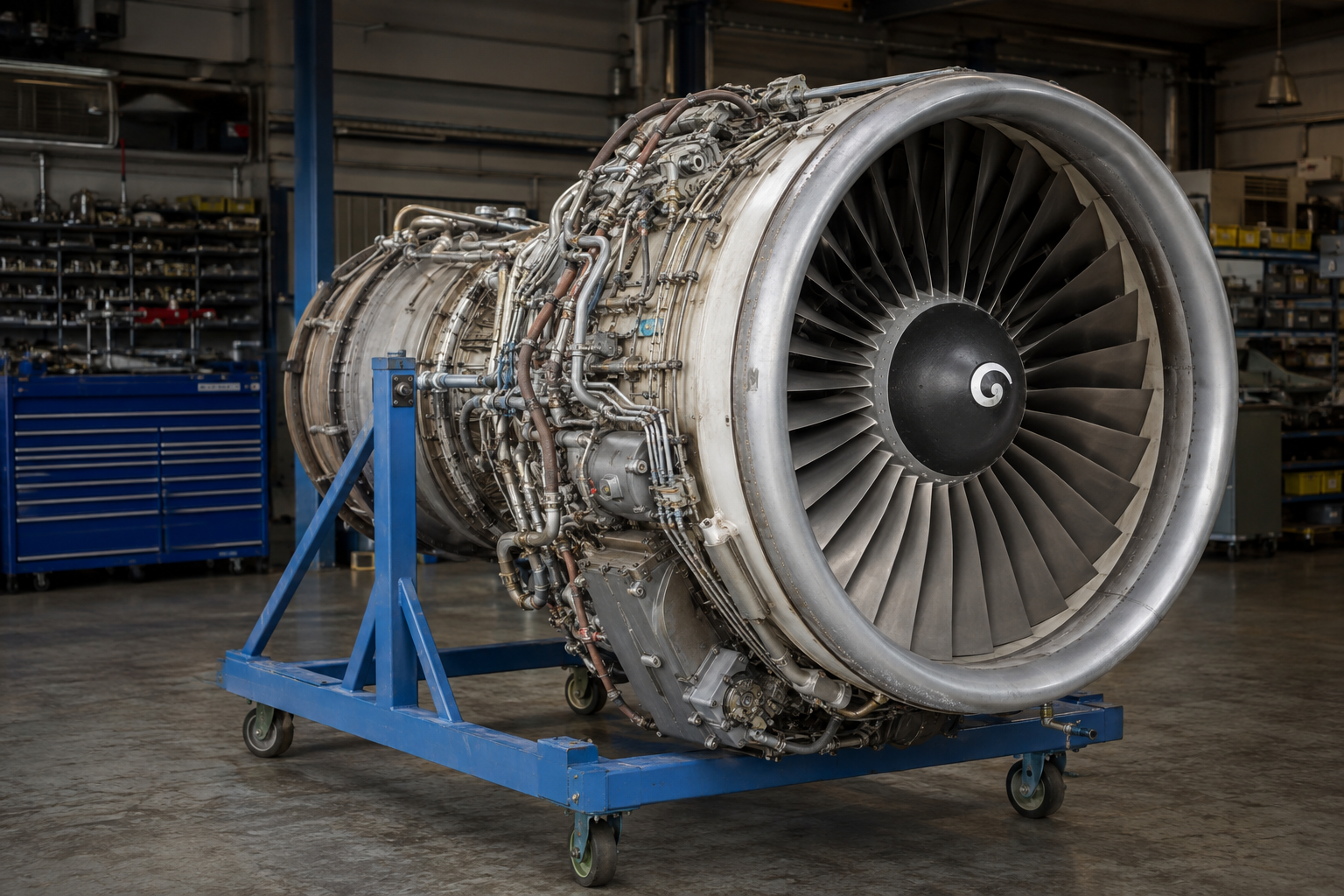 Commercial turbofan engine prepared for an asset transaction
